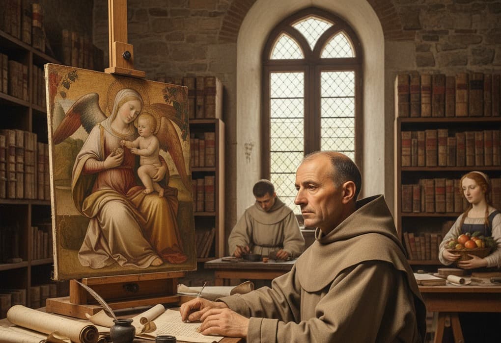 Retrato inspirado em Fra Filippo Lippi