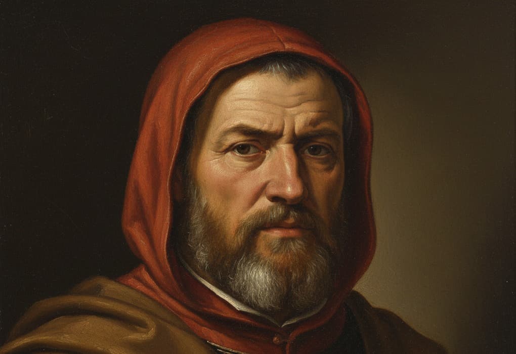 Ilustração artística sobre giotto di bondone