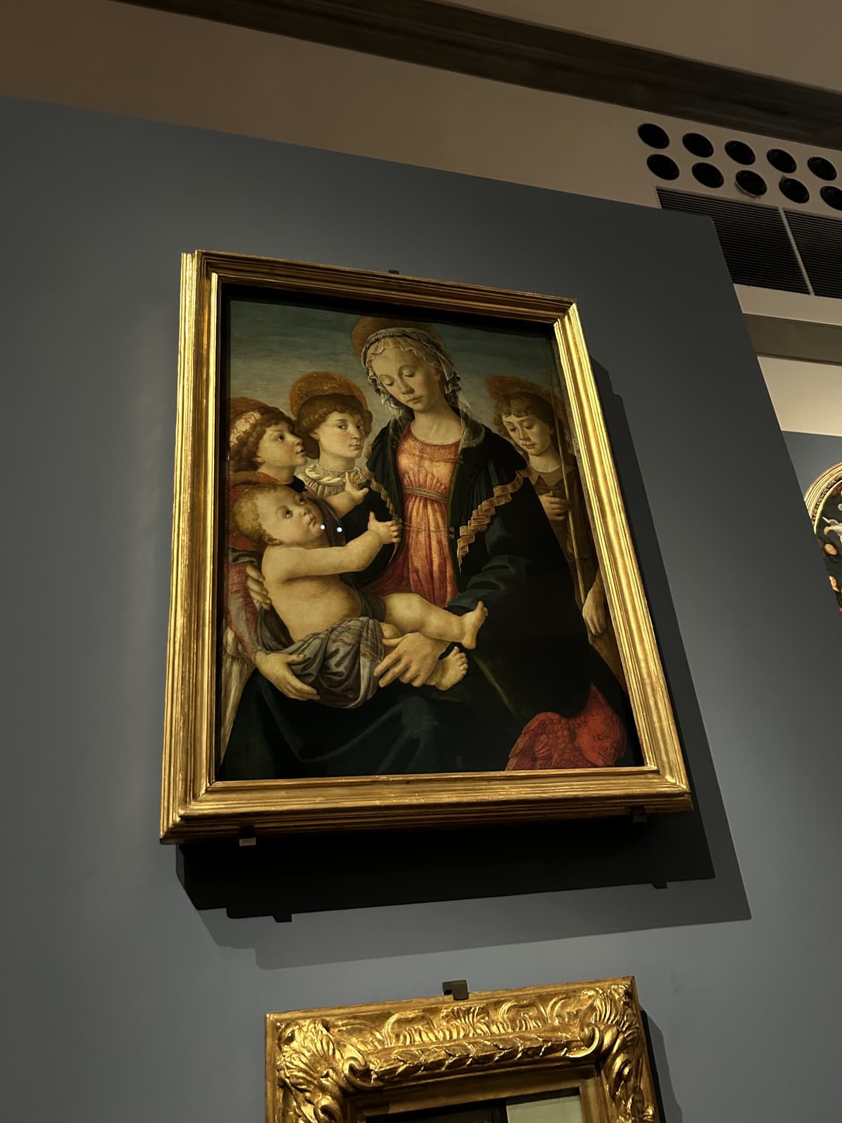 Madonna e Menino com Dois Anjos, Fra Filippo Lippi, c. 1465, Galleria degli Uffizi