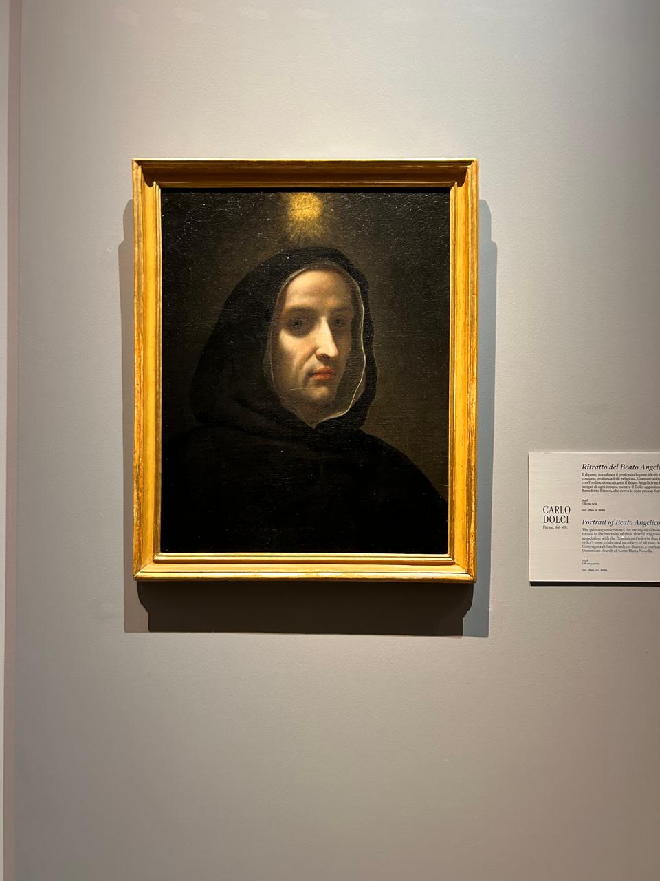 Retrato de Beato Angelico por Carlo Dolci no Museu de San Marco