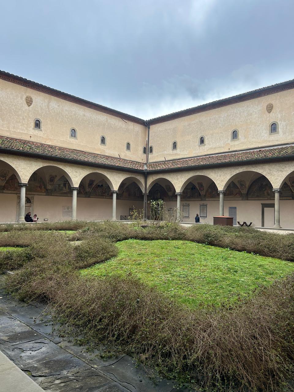 Claustro do Convento de San Marco com arcadas renascentistas