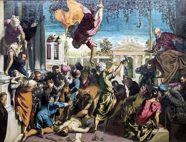 Miracle of the Slave (1548) by Tintoretto. Gallerie dell'Accademia, Venice